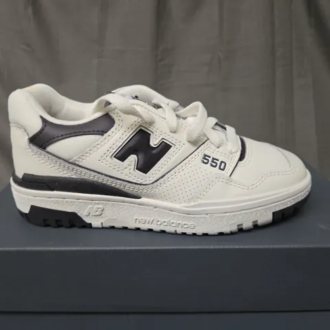 BOXED NEW BALANCE 550 SEA-SALT TRAINERS - UK 3 1/2