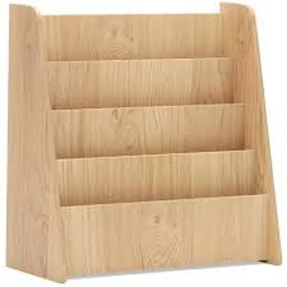 BOXED COSTWAY 4 TIER NATURAL KIDS BOOKSHELF