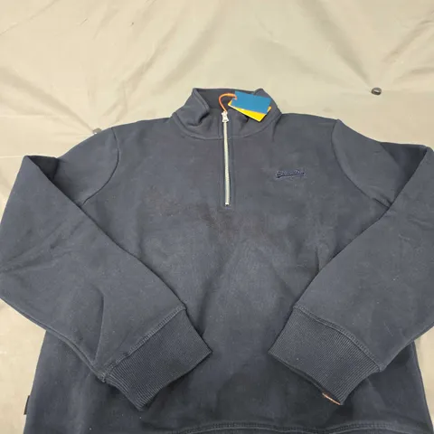 SUPERDRY HALF ZIP FLEECE SIZE L