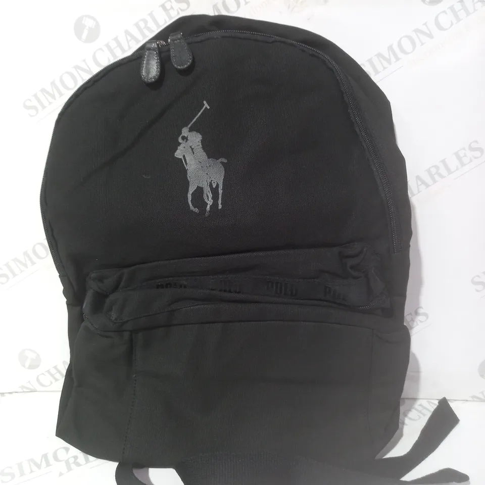 RALPH LAUREN POLO BACKPACK IN BLACK
