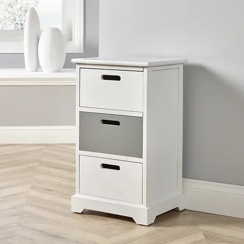 BOXED FRAGOSO 3 DRAWER CHEST