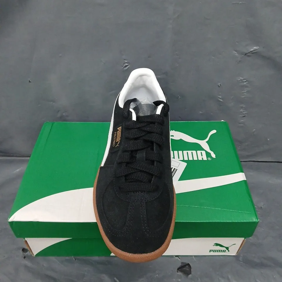 BOXED PAIR OF PUMA PALERMO TRAINERS - 6