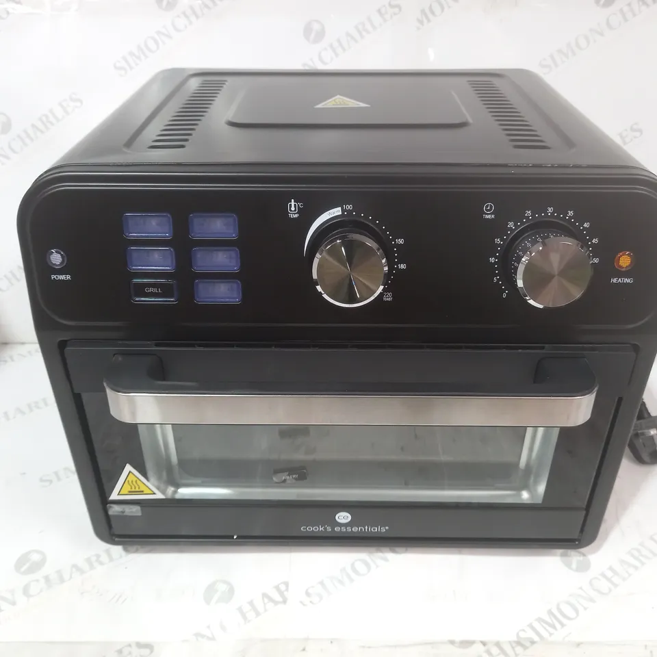 BOXED COOK'S ESSENTIAL 21-LITRE AIRFRYER OVEN IN BLACK