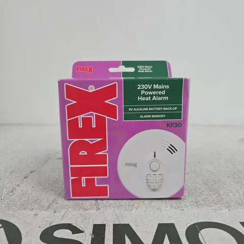 FIREX KF30 230V MAINS POWERED HEAT ALARM – BOXED