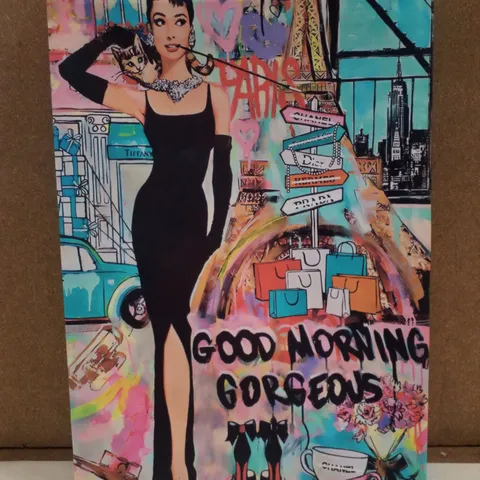 GOOD MORNING GORGEOUS - WRAPPED CANVAS PRINT