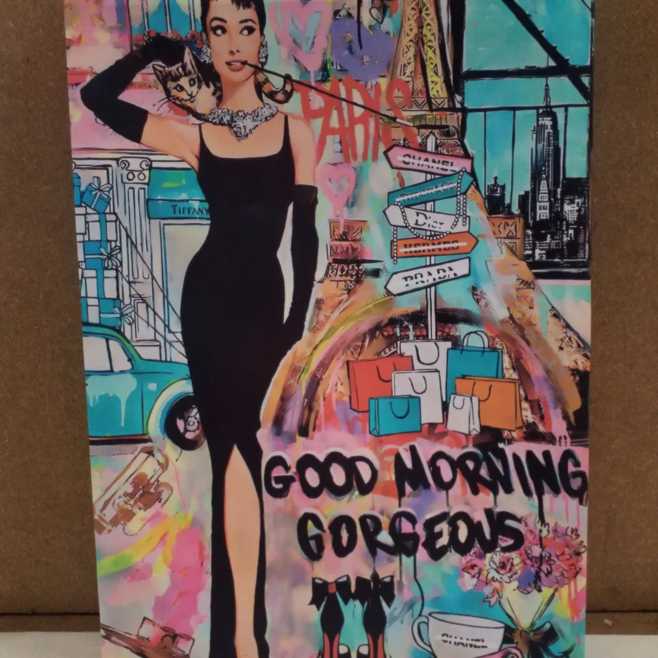 GOOD MORNING GORGEOUS - WRAPPED CANVAS PRINT