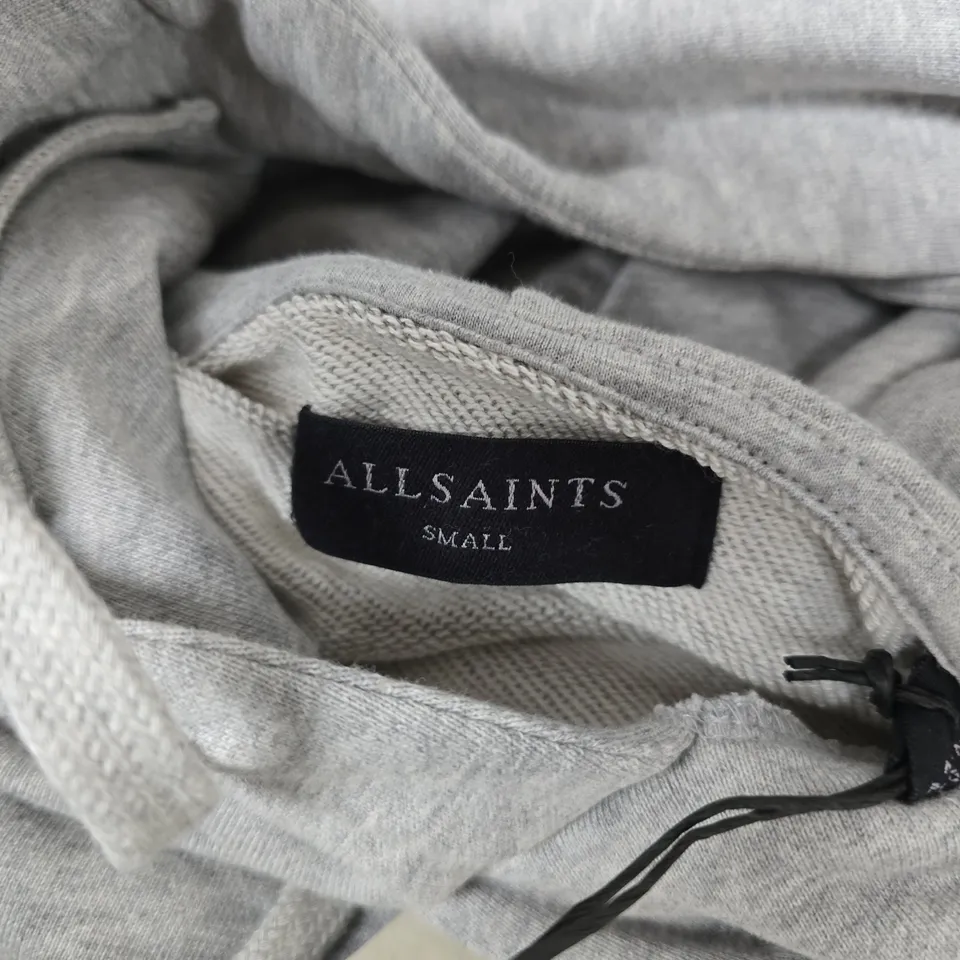 ALL SAINTS HALCYLON OTH HOODY IN LIGHT GREY - SMALL