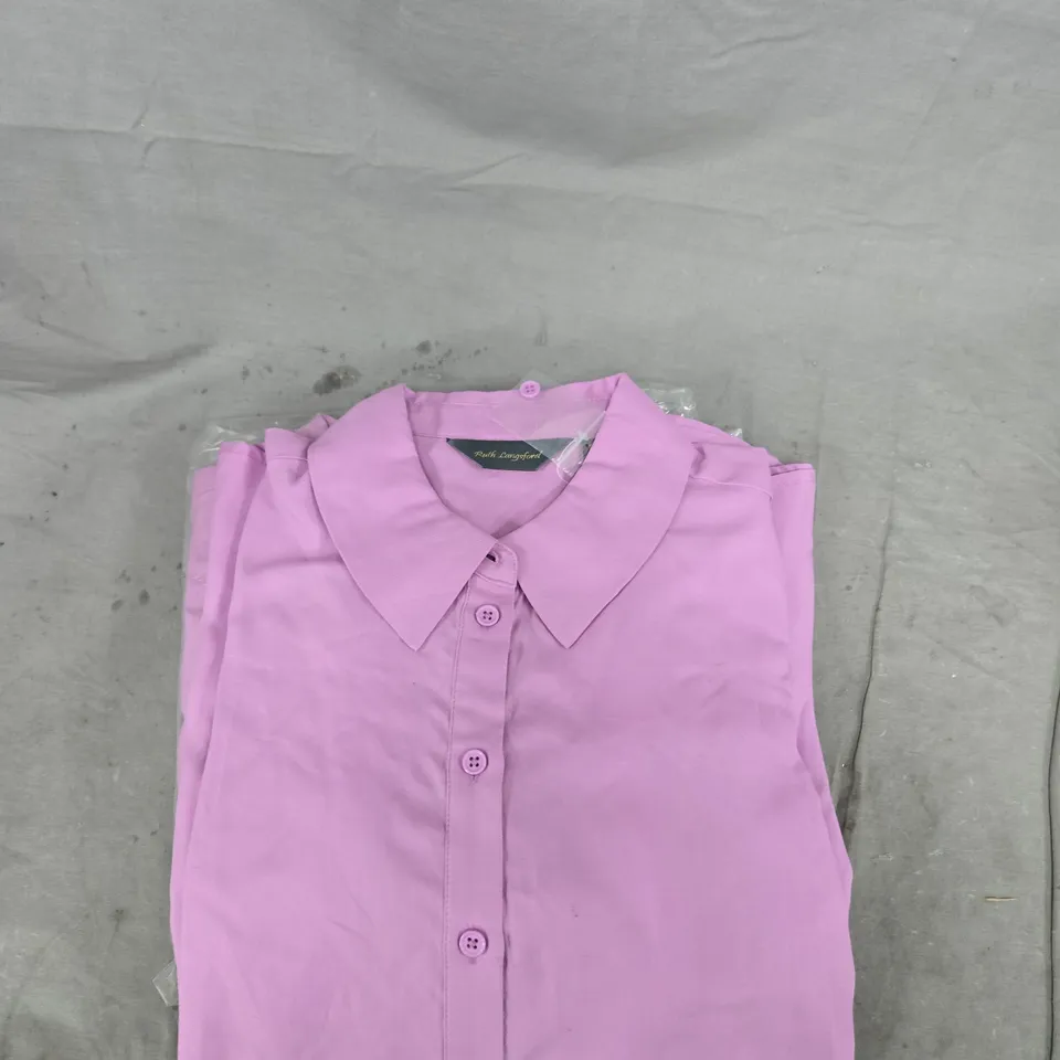 RUTH LANGSFORD LILAC SHIRT – UK 8 (US 4)