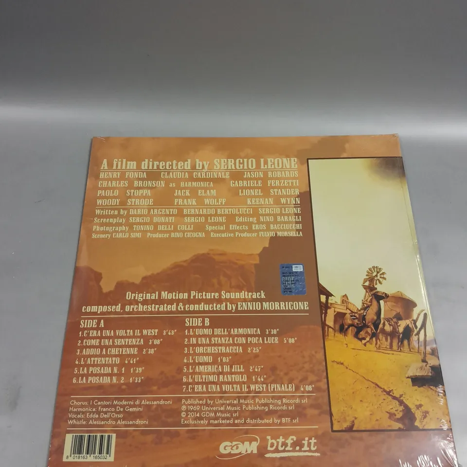 SEALED ONCE UPON A TIME IN THE WEST ENNIO MORRICONE VINYL 