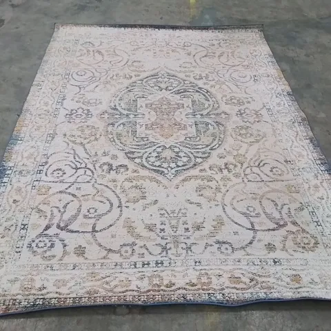 QUALITY DESIGNER ORIENTAL WEAVERS ROYAL CREAM/BLUE DECORATIVE AREA RUG -200×285CM