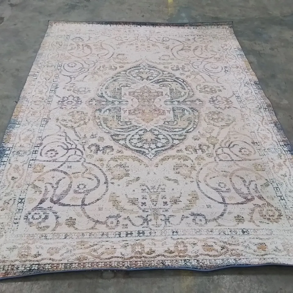 QUALITY DESIGNER ORIENTAL WEAVERS ROYAL CREAM/BLUE DECORATIVE AREA RUG -200×285CM