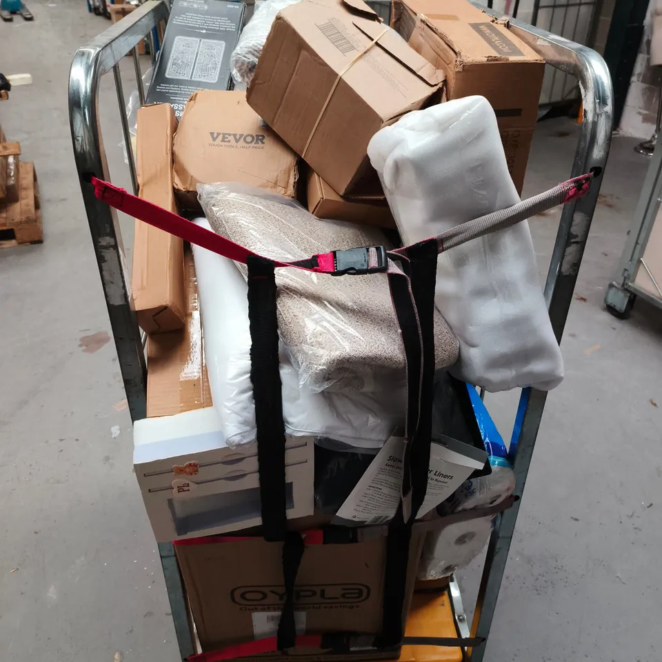 CAGE OF APPROXIMATELY 15 ASSORTED HOUSEHOLD ITEMS 