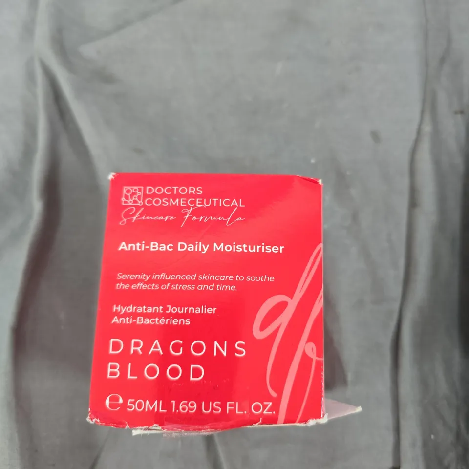 BOX OF APPROXIMATELY 20 ASSORTED HOUSEHOLD ITEMS INCLUDING MAGNETIC DARTBOARD DRAGONS BLOOD MOISTURISER AND CHRISTMAS TREE TOPPER 