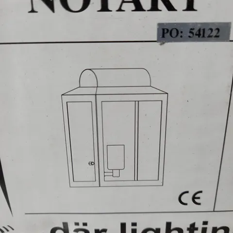 BOXED DAR LIGHTING NOTARY 1 LIGHT CANDLE WALL LIGHT IN STAINLESS STEEL