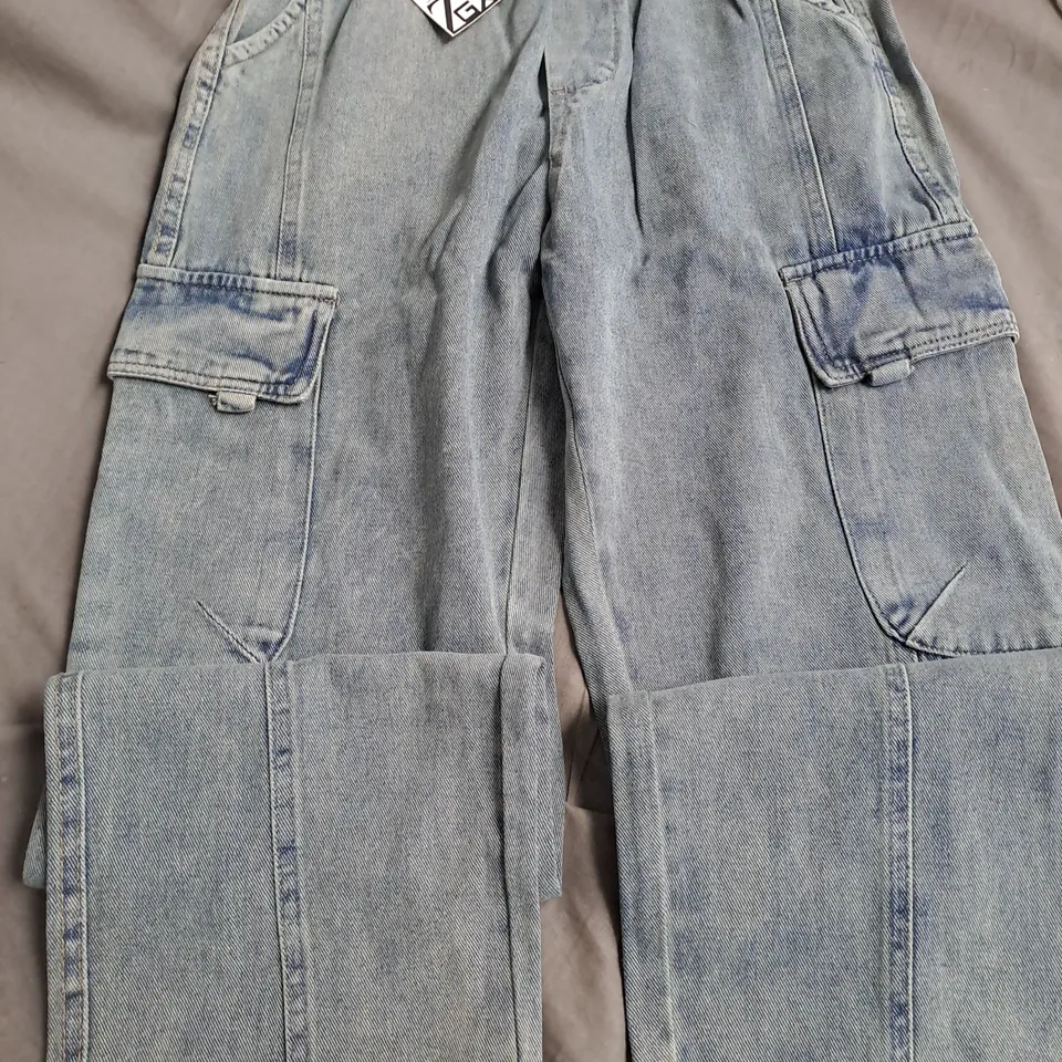 ZGX CARGO DENIM JEANS, BLUE - SIZE M