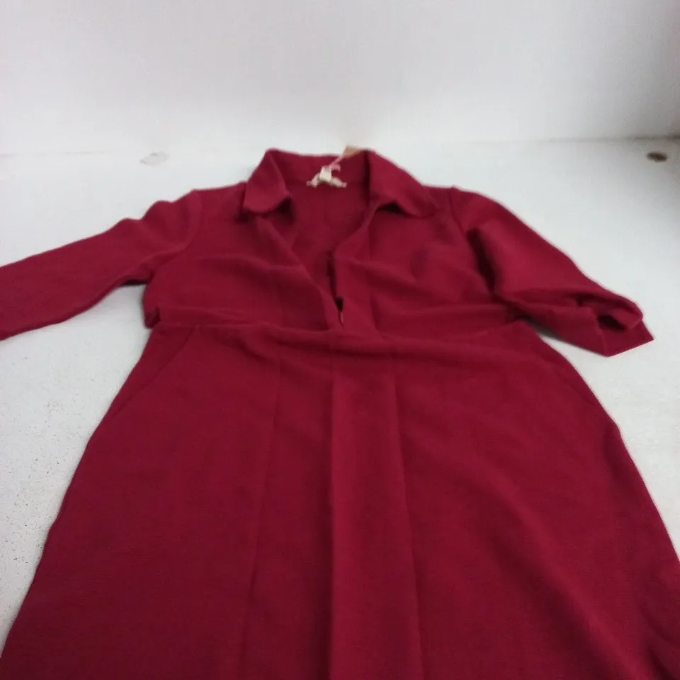 BODEN WOMEN'S BURGUNDY DRESS, UK 12