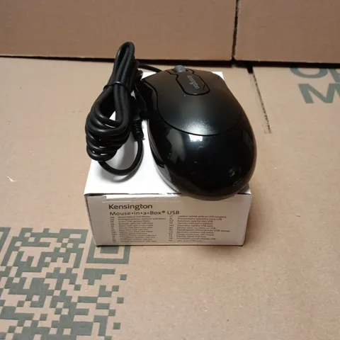 BOXED SET OF 10 KENSINGTON USB MOUSE IN A BOX