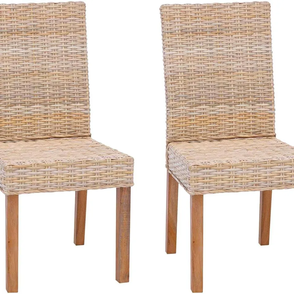 BOXED VIDAXL DINING CHAIR 2 PCS BEIGE 45 X 54 X 93 CM