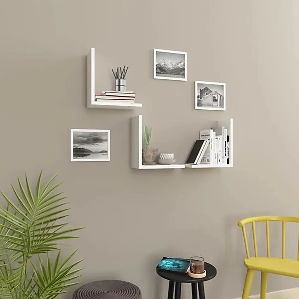 BRAND NEW BOXED WESLEY WALL SHELF - WHITE