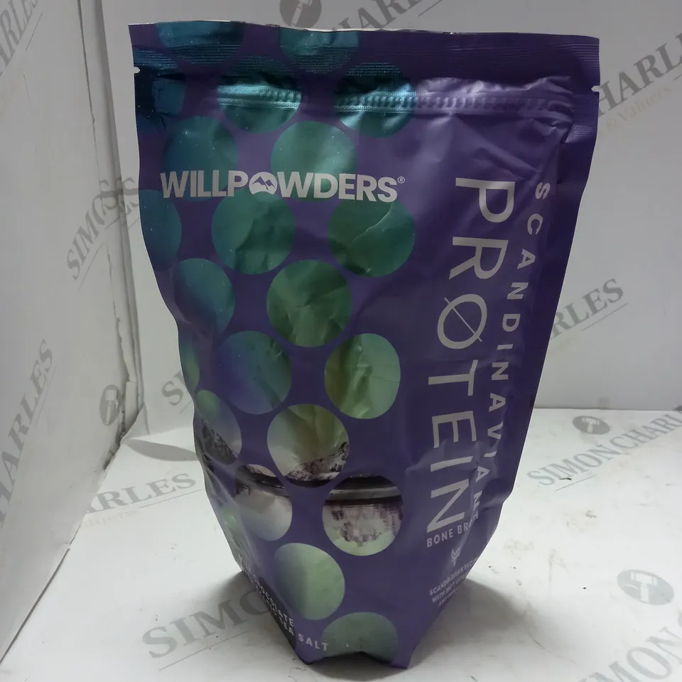 WILL POWDERS SCANDINAVIAN PROTEIN BONE BROTH  MILK CHOCOLATE CELTIC SEA SALT - 300G