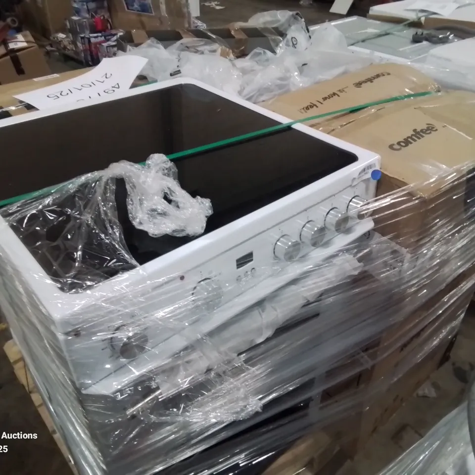 PALLET OF APPROXIMATELY 4 UNPROCESSED RAW RETURN WHITE GOODS TO INCLUDE;