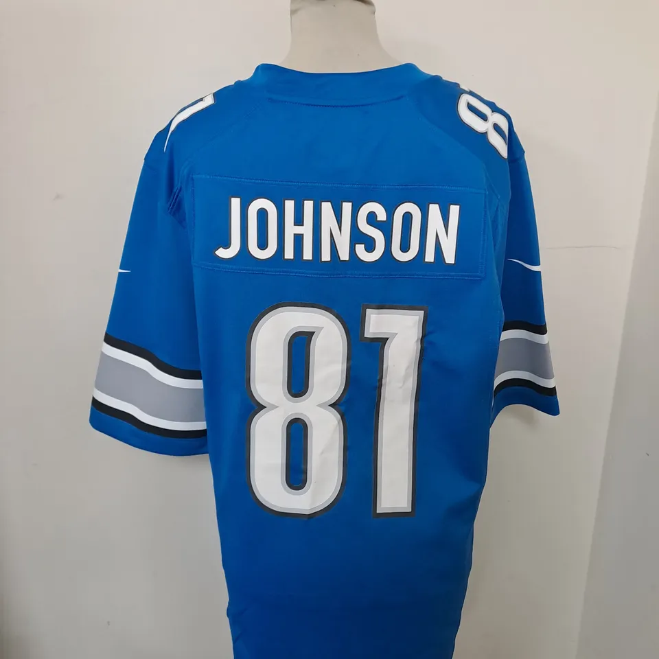 SMALL NFL JOHNSON 81 LIONS JERSEY