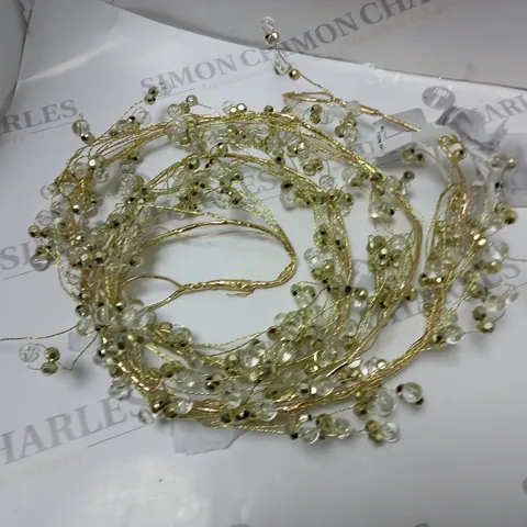 PRE-LIT BATTERY OPERATED BEADED GARLAND