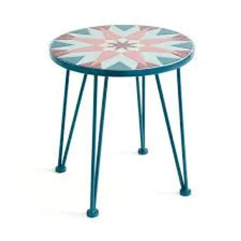 BOXED SOPHIE ROBINSON RIAD STAR MOSAIC SIDE TABLE (1 BOX)