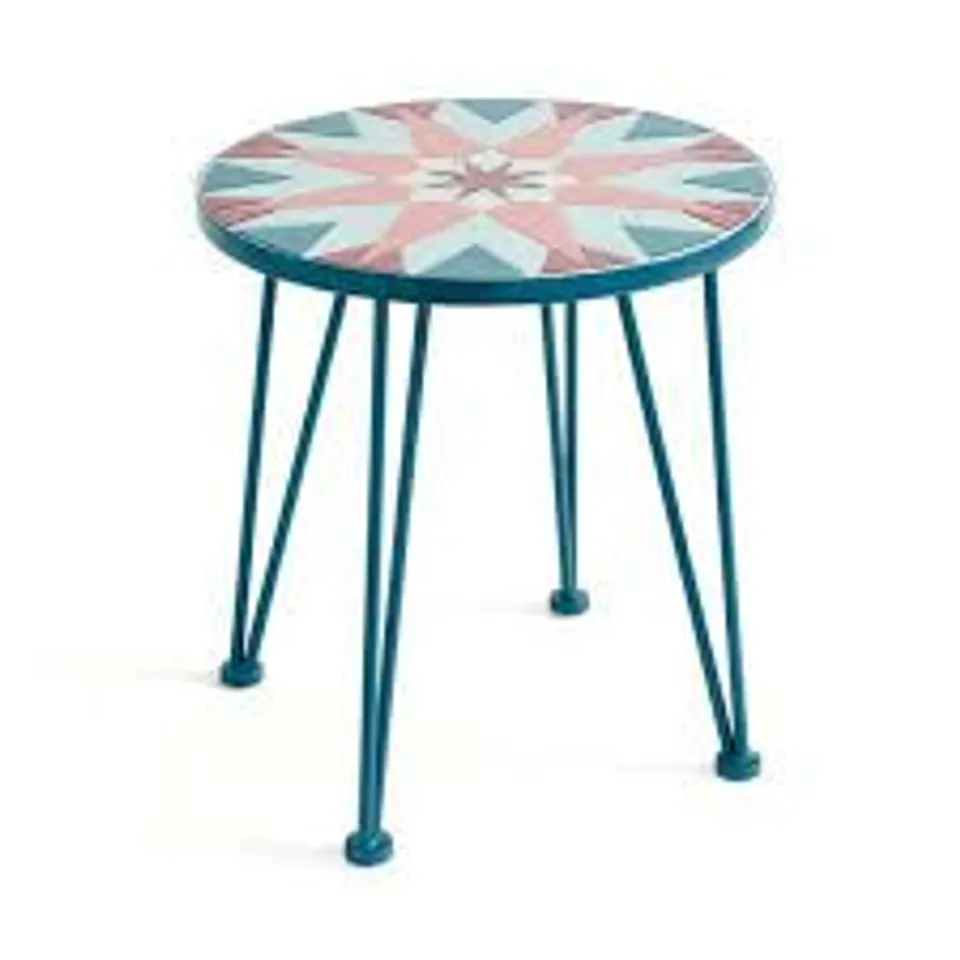 BOXED SOPHIE ROBINSON RIAD STAR MOSAIC SIDE TABLE (1 BOX)