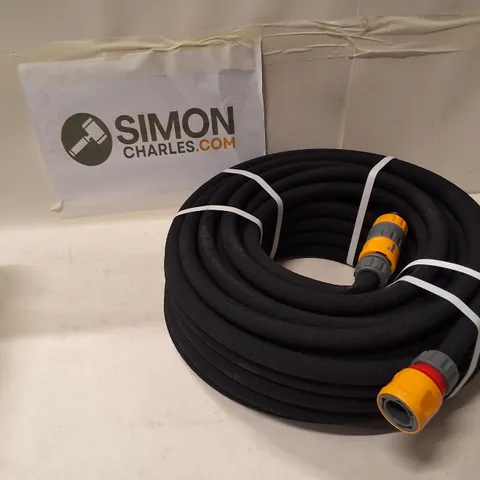 HOZELOCK GARDEN HOSE COIL WITH QUICK-CONNECT FITTINGS