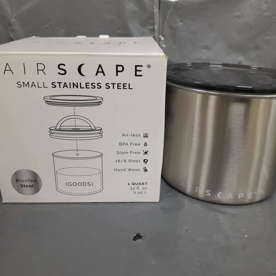 AIRSCAPE COFFEE CANISTER IN STAINLESS STEEL - 250G