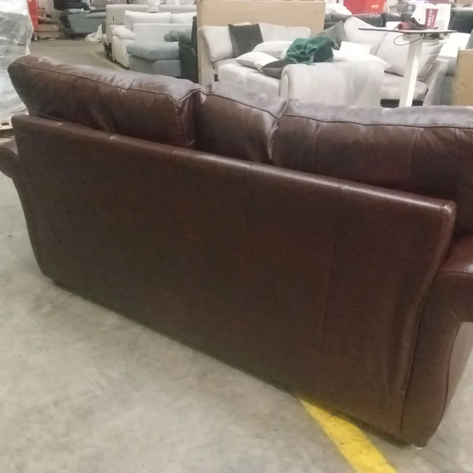 VANTAGE ITALIAN LEATHER 3 SEATER SOFA RRP £1199