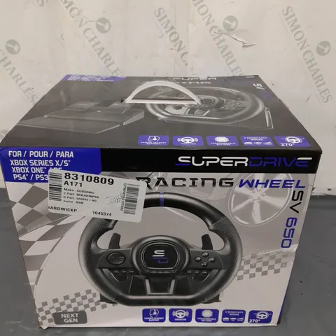 BOXED SUPER DRIVE RACING WHEEL SV650