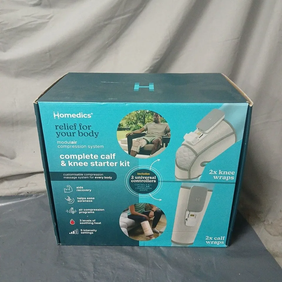 HOMEDICS COMPLETE CALF & KNEE STARTER KIT – MODULAR COMPRESSION SYSTEM