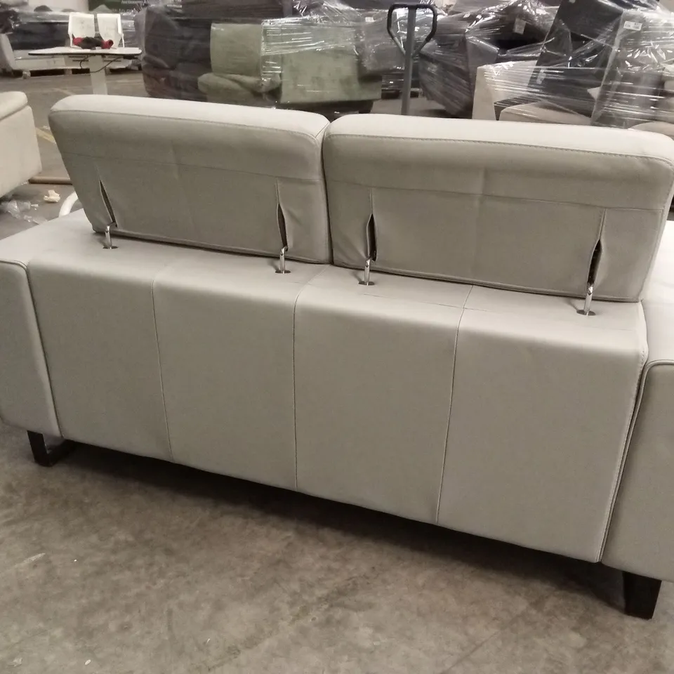 QUALITY DESIGNER ITALIAN MADE ASHLEY 2 SEATER LEATHER MAXI SOFA