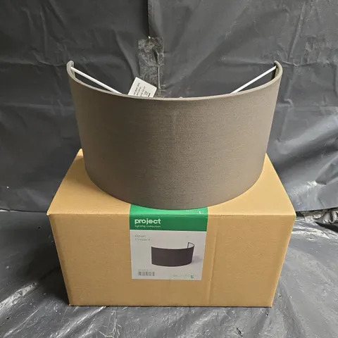 PROJECT LIGHTING COLLECTION OPEN CRESCENT CEILING LIGHT SHADE – GREY, SET OF 4, E27, LED ONLY