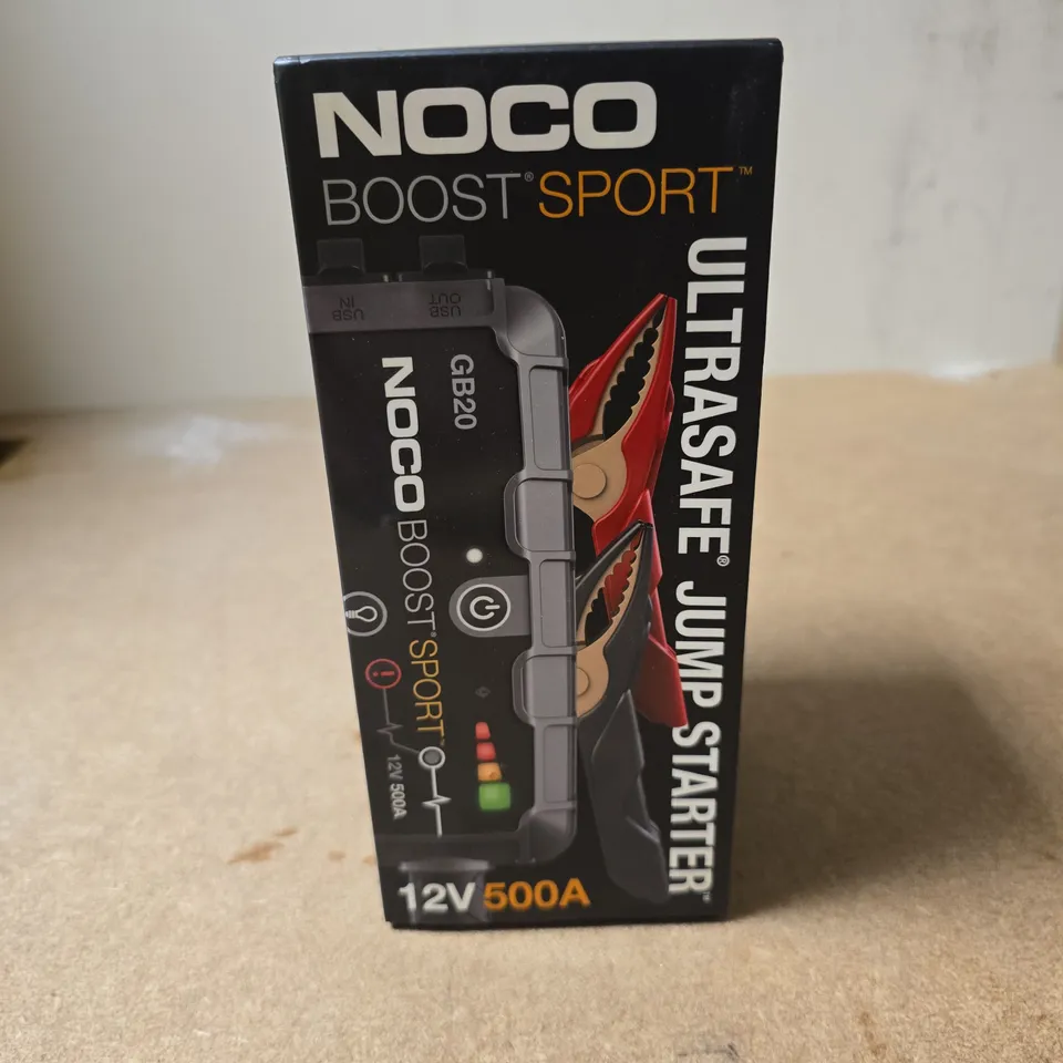 NOCO BOOST SPORT GB20 JUMP STARTER – 12V 500A, BOXED