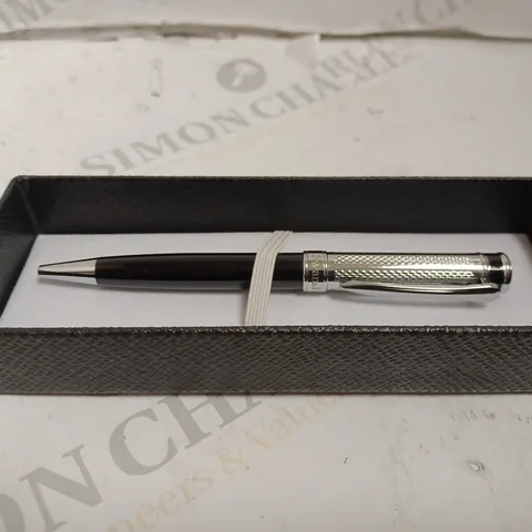 BOXED SWAN AND EDGAR STEEL AND CHROME LUXURY PEN. 