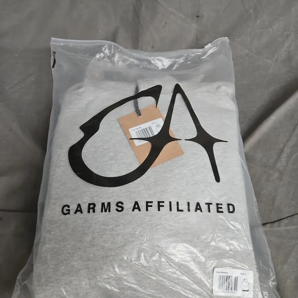GARMS AFFILIATED GREY HOODIE – SIZE L