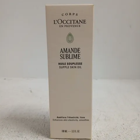 L’OCCITANE EN PROVENCE AMANDE SUBLIME HUILE SOUPLESSE SKIN OIL 100 ML – BOXED