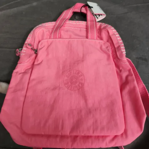 KIPLING PINK BACKPACK WITH LOGO