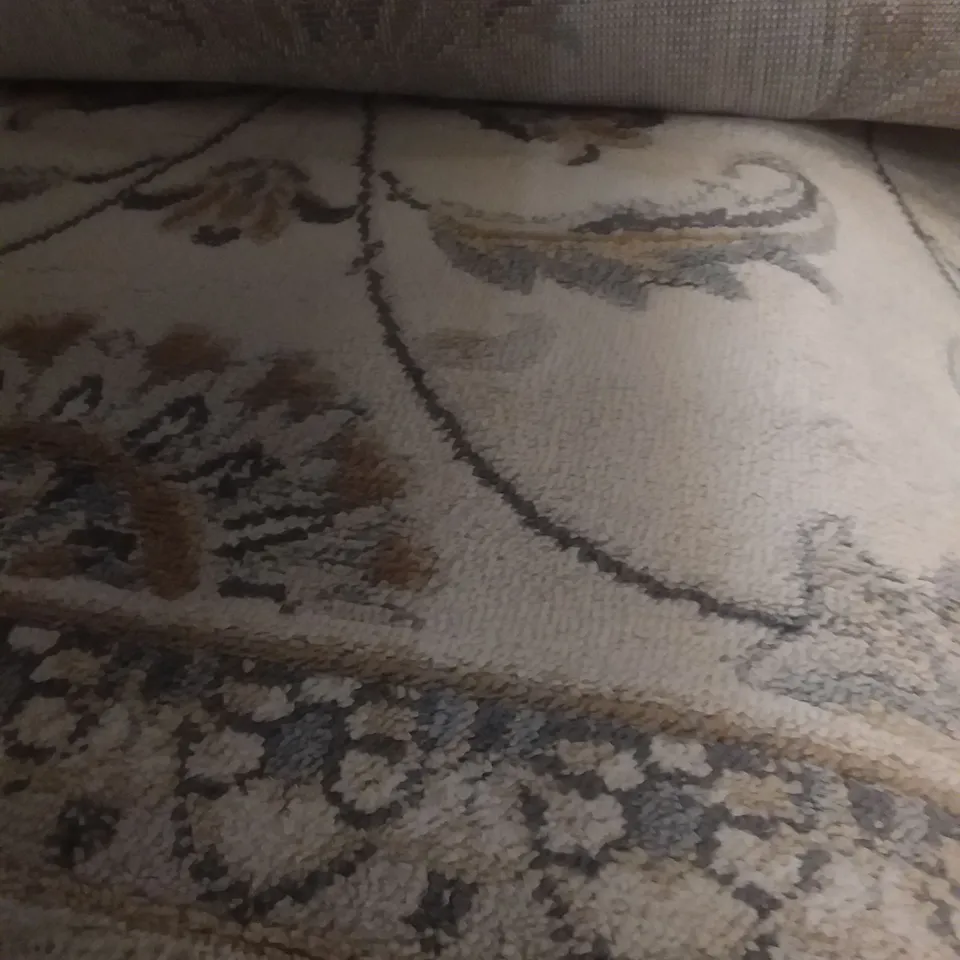 HEFFINTON ORIENTAL BEIGE CREAM BLUE RUG - 200 X 280CM