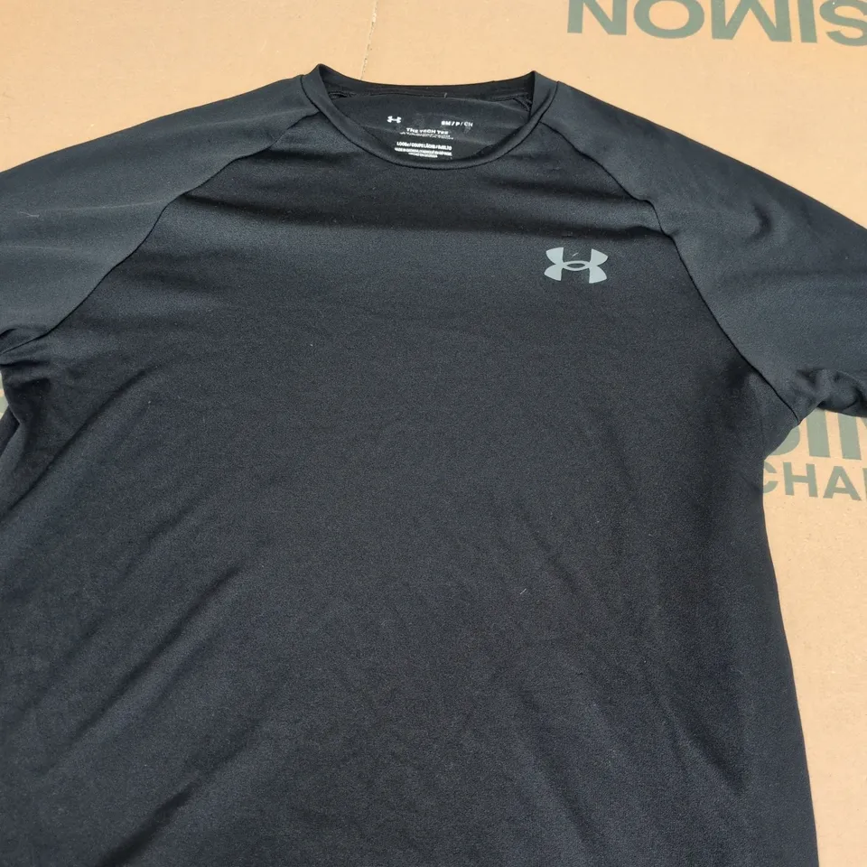 UNDER ARMOUR BLACK LONG-SLEEVE PERFORMANCE T-SHIRT - SIZE S
