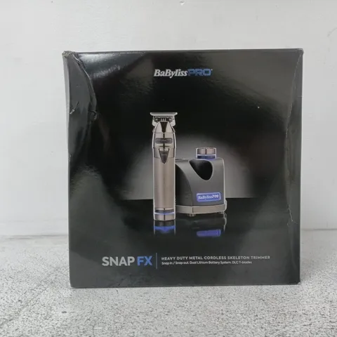 BABYLISS PRO SNAP FX HEAVY DUTY METAL CORDLESS SKELETON TRIMMER – BOXED