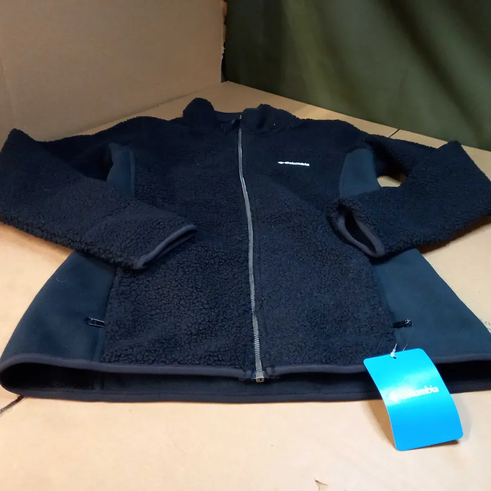 COLUMBIA BLACK FLEECE LINED/BORG JACKET - MEDIUM
