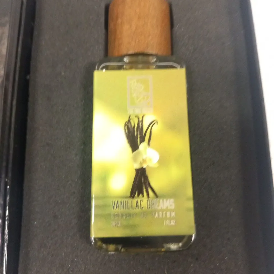 BOXE THE DUA BRAND HANDCRAFTED IN LOS ANGELES EXTRAIT DE PARFUM 30ML VANILLAC DREAMS