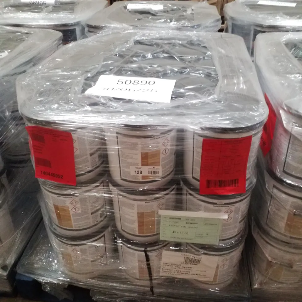 PALLET CONTAINING APPROXIMATELY 45 BUCKETS OF BOSTIK CEMENTONE RAPID SETTING WATERPROOF CEMENT 10KG