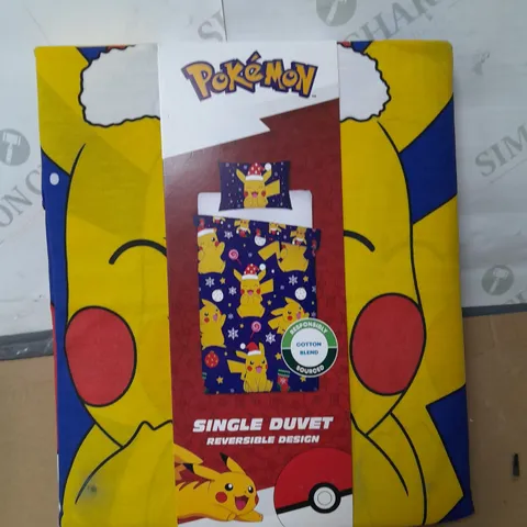 POKEMON OFFICIAL SINGLE DUVET COVER 