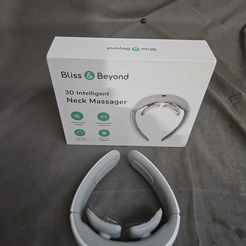 BLISS & BEYOND 3D INTELLIGENT NECK MASSAGER – BOXED .