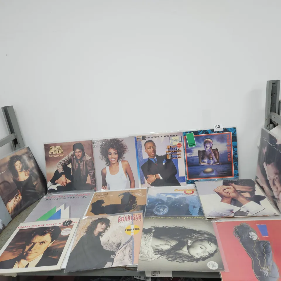 A COLLECTION OF 20 X VINYL RECORDS. MAINLY 1980S.